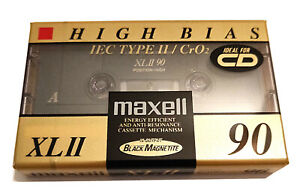MAXELL XLII-90 Audiokassette | High Bias | IEC Type II / CrO2 SEALED NEU & OVP