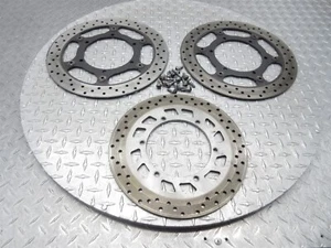 03-05 Yamaha FJR1300 FJR 1300 2005 OEM rotores de freno delanteros traseros discos pernos - Imagen 1 de 9