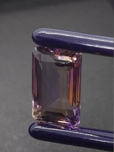 Gorgeous Bi Color Ametrine Gemstone - Faceted Loose Ametrine 18.85 CTS - Emerald - Picture 1 of 10