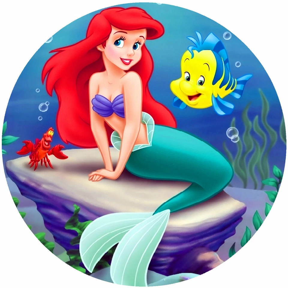 Tortenaufleger Tortenbild Fondant - Oblate Arielle die Meerjungfrau  P22 - Bild 1 von 1