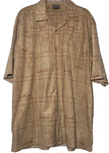 VTG Southpole Shirt Suede Camp Men's Large Short Sleeve Plaid Hip Hop 90s - Picture 1 of 7