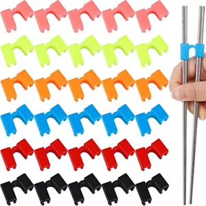 5PCS Reusable Chopstick Helpers Training Chinese Chopsticks Trainer Holder - Picture 1 of 33