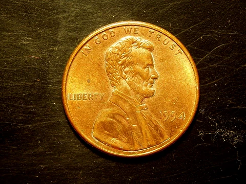 1994  AU LINCOLN MEMORIAL CENT #14 Cover