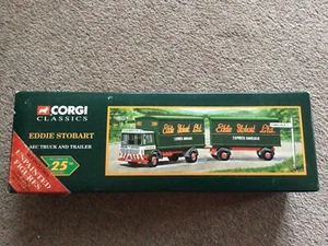 Corgi Classics 97369 AEC 4 WHEEL TRUCK & 4 WHEEL TRAILER EDDIE STOBART LTD - Picture 1 of 2