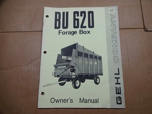 Gehl BU620 Forage Box Owners Operators Manual 2/74 - Picture 1 of 3