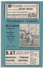 Nov 61 STOCKPORT COUNTY v WREXHAM