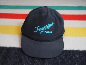 VTG 80s 90s Freightliner Canada Truck Driver Back Nylon Snapback Hat Cap OSFM - Picture 1 of 6