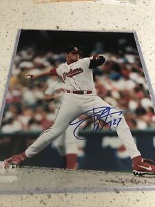 Jaret Wright autographed 8x10 w/COA Cleveland Indians