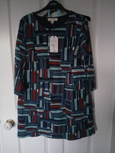 Seasalt Port Gaverne Needlecord 3/4 Sleeve Long Tunic Dress  Size 12  fit 14 NEW - Picture 1 of 5