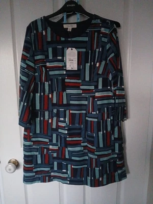 Seasalt Port Gaverne Needlecord 3/4 Sleeve Long Tunic Dress  Size 12  fit 14 NEW - Image 1 of 4