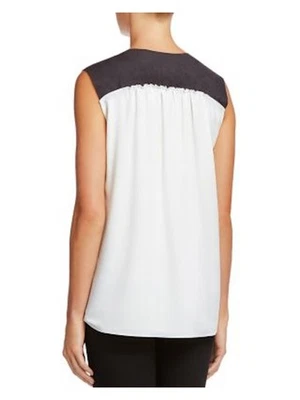 Top BAILEY44 para mujer blanco sin mangas cuello en V alto-bajo talla: XS Foto 1 de 3