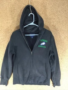 Vintage FGCU Eagles schwarzer kleiner Hoodie im Used-Look von Jansport - Bild 1 von 10