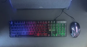 STGAubron Gaming RGB 100% Keyboard and RGB Mouse - Afbeelding 1 van 7