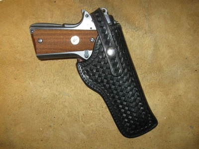 Maker Marked Lined Leather Holster Colt 1911 Government 5" GC 251105 - Image 1 of 3