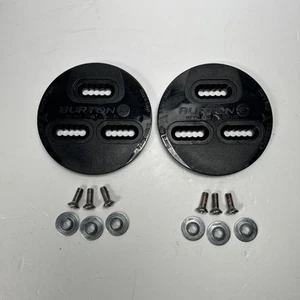 Burton 3D Snowboard Binding 3-Hole Replacement Mounting Plate Discs 4" w/Screws - Picture 1 of 8