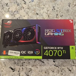 ASUS ROG Strix NVIDIA GeForce RTX 4070 Ti 12GB GDDR6X OC Edition Graphics Card - Picture 1 of 7