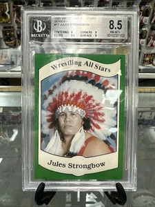 1983 WRESTLING ALL-STARS #17 JULES STRONGBOW RC BGS 8.5 - Picture 1 of 2