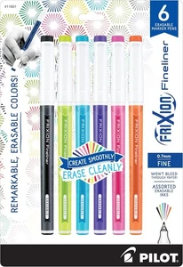 *BOX BESCHÄDIGT* Pilot FriXion Fineliner radierbare Markierungspunkt 0,7 mm, 6er Pack - Bild 1 von 6