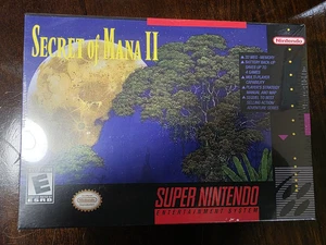 Secret of Mana 2 - SNES Super Nintendo English with Manual Brand New - Picture 1 of 6