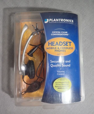 Plantronics M114 Headset For Cordless & Mobile Phones - Image 1 of 2