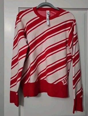 Victoria Secret PINK Sweater, Size Large, Candy Cane Stripe, NWT - Image 1 of 4