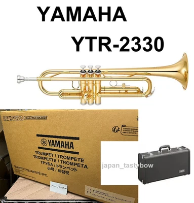 YAMAHA YTR-2330 Trumpet Standard Gold Bb w/Case Brand New Unopened - Image 1 of 4