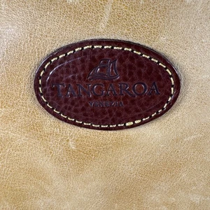 Rare! Tangaroa Venezia Terrida Vibrant Yellow Suede Computer Bag Tote w/Leather - Picture 1 of 11