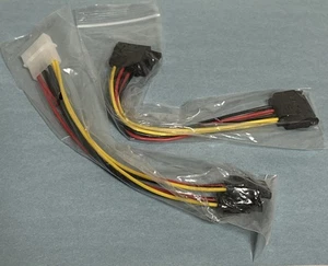 (2)x Molex To Sata Power Adapter Cables - Picture 1 of 5