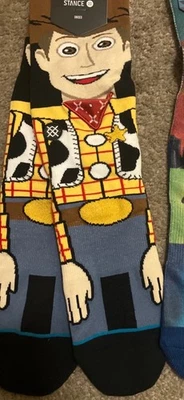 NUEVO Toy Story Woody Stance Calcetines Disney Pixar Vaquero Buzz Lightyear Talla 8-13 Foto 1 de 4
