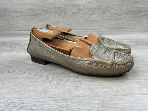 NIKE Mocassino donna Cole Haan Penny guida pelle 7 5 argento scarpe comode