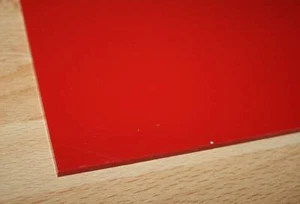 1 Hart PVC Kunststoffplatte rot 210x320x4mm - Bild 1 von 1