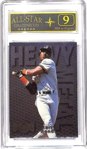 1996 Barry Bonds Metal Universe Heavy Metal #2 ASG 9 NM #W - Picture 1 of 2