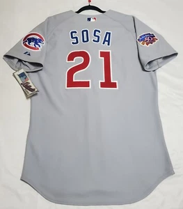 AUTHENTIC MAJESTIC SAMMY SOSA, 44 LARGE CHICAGO CUBS Jersey SHARP! - Imagen 1 de 5