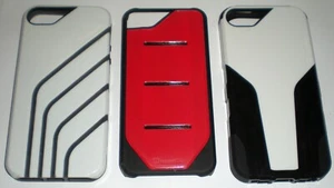 Lot of 3 cases for Apple iPhone 5/5s, 2 Dual Layer Hybrid, 1 snap-on hard shell - Picture 1 of 2