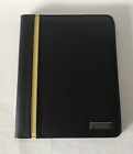 Black With YELLOW Line Design on Cover Folding Organiser & Note Pad Notepad