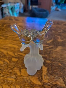 Glass Cake Topper Love Birds - Picture 1 of 6