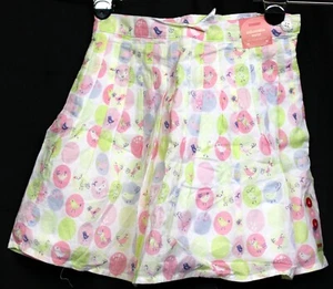 NWT 2005 Gymboree A Bird's Life Easter Spring Knife tucked Skirt Dots Birds sz 4 - Picture 1 of 9