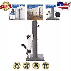 Sturdy Tall Cat Scratch Post with Replaceable Toys - Ideal for Cats of All Sizes - Picture 1 of 9
