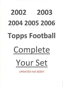Fútbol Topps 2002 - 2004 2005 2006 ¡Completa tu set! ¡Elige 25! ¡Como nuevo! - Imagen 1 de 1