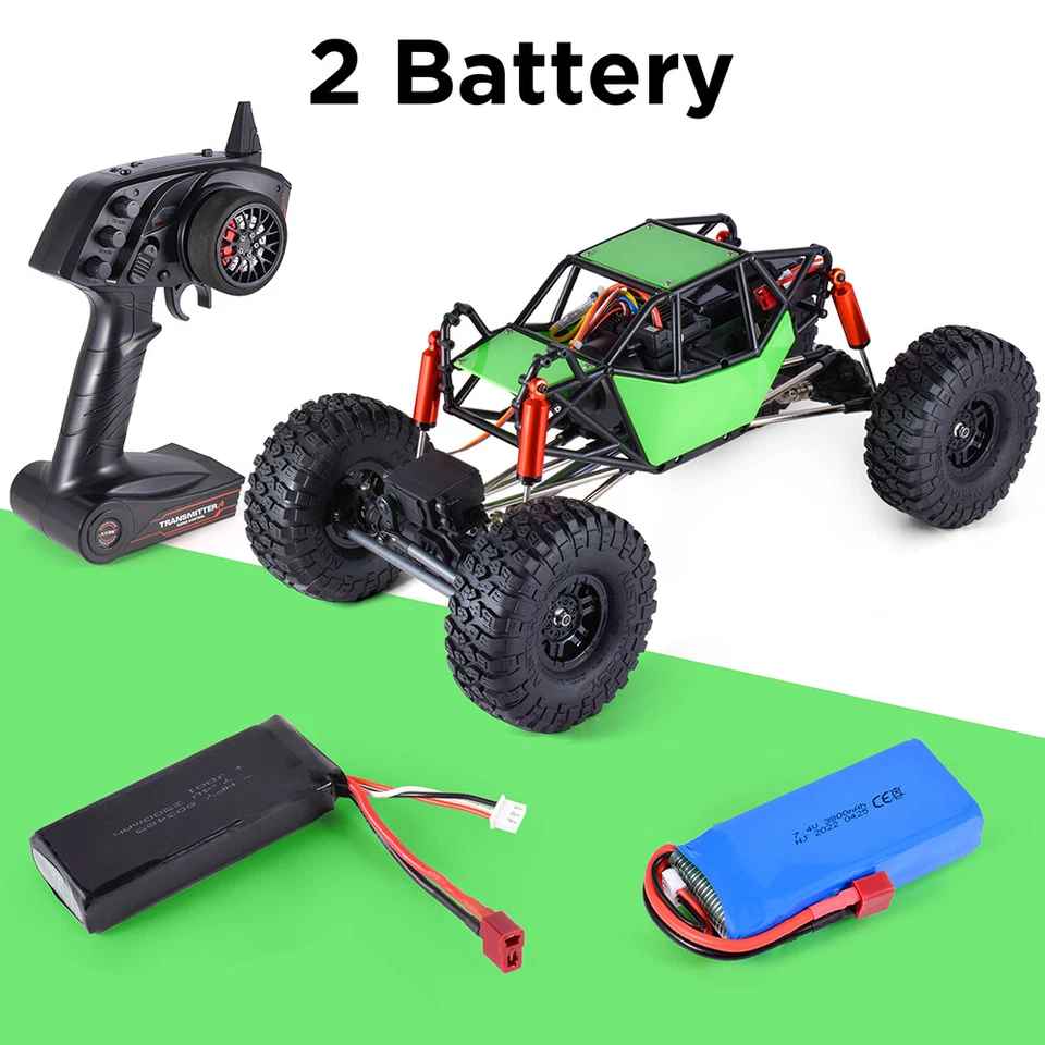 AUSTARHOBBY AX-8504 RC Car 1/10 4WD 2.4G Crawler with Tube Roller Cage Toys - Image 1 of 4