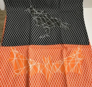 Etikett ~ Tag2U GITTER Fledermaus & Krähe GESCHIRRTÜCHER - schwarz/orange - 2er Set - 18 x 26" - NEU - Neu mit Etikett - Bild 1 von 5