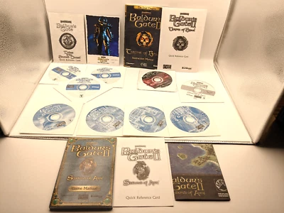 Baldur's Gate 1 Original Saga and 2 Shadows of Amn + Throne of Bhaal and Inserts - Image 1 of 4