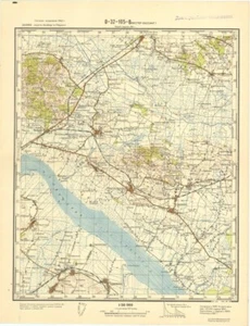 Mapa topográfico militar soviético ruso - VESTER HASSING (Dinamarca), edición 1961 - Imagen 1 de 5