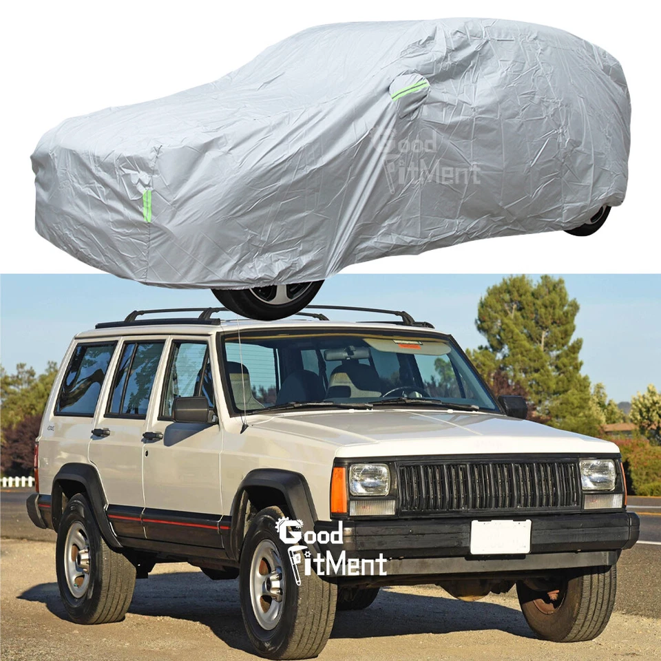 For Jeep Cherokee Sport 6 Layer Waterproof Car Cover Outdoor Rain Snow Protect Foto 1 de 4