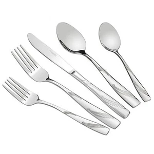 80piece Stainless Steel Flatware Set Service For 16 - Picture 1 of 7