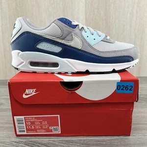 Tenis deportivos Nike Air Max 90 talla 10 para hombre platino puro blanco azul gris - Imagen 1 de 14