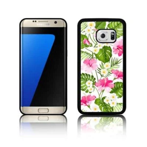 Tropical Flowers Phone Case SAMSUNG GALAXY S23 Plus S22 S21 S20 S10 S10e S9 S8 - Picture 1 of 2