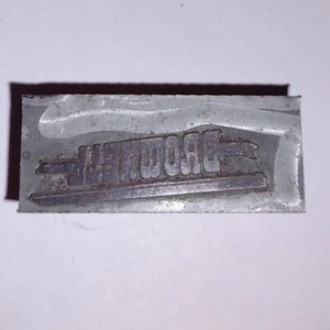 Brownell Letterpress Printers Block Antique  - Picture 1 of 9
