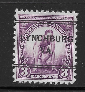 Virginia Precancels - Lynchburg 243 - 3c 1932 Olympics DLE - Picture 1 of 1