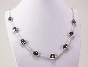 IPPOLITA CLASSICO PEBBLE 925 STERLING SILVER 8-STATION BEADED NECKLACE - Picture 1 of 5